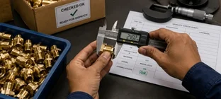 Quality inspection and dispatch of precision components