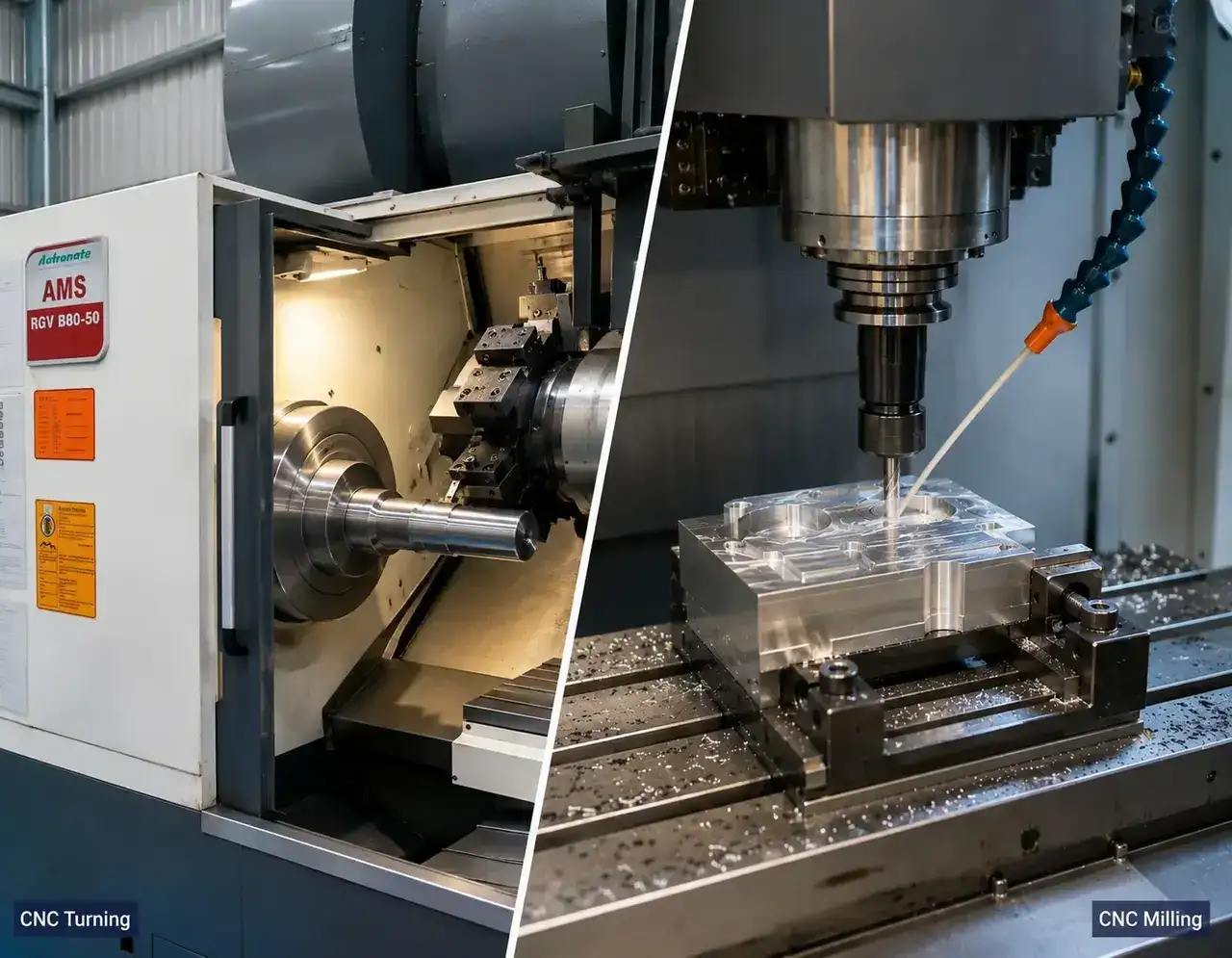 CNC Turning vs CNC Milling: Understanding the Right Machining Process